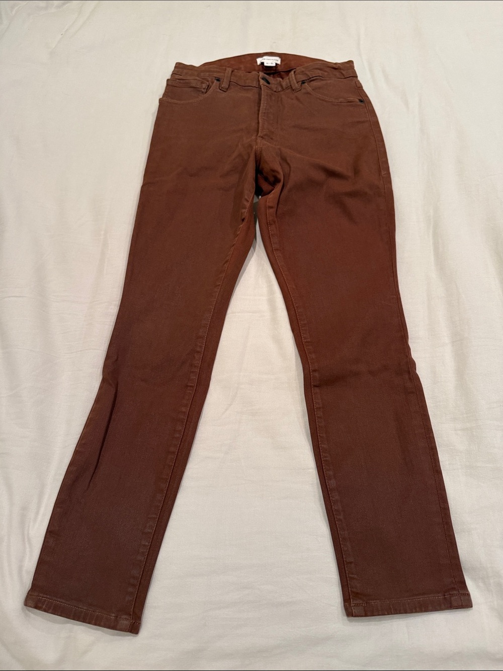 Good American Brown Straight-Leg Jeans